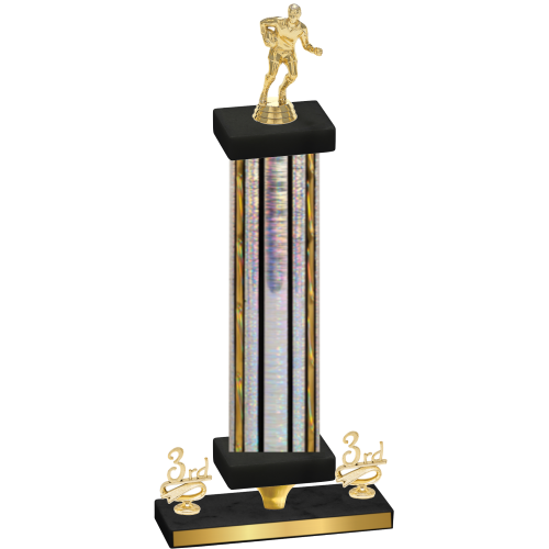 Premium Single Silver Glacier Third Place Rugby Trophy