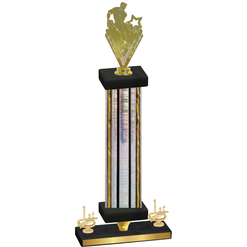 Premium Single Silver Glacier First Place Rugby Trophy