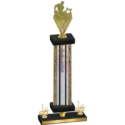 Premium Single Silver Glacier First Place Rugby Trophy