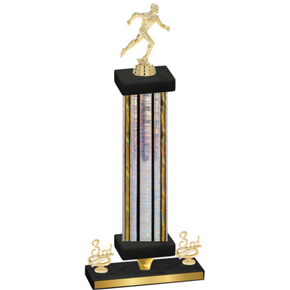 Premium Single Silver Glacier Third Place Running Trophy