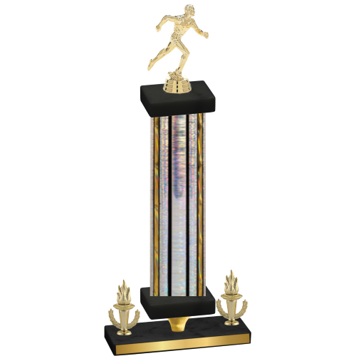 Premium Single Silver Glacier Victory Running Trophy