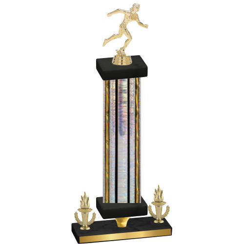 Premium Single Silver Glacier Victory Running Trophy