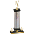 Premium Single Silver Glacier Second Place Tennis Trophy