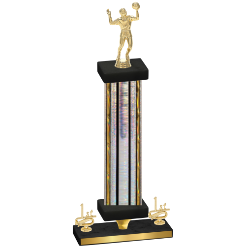 Premium Single Silver Glacier First Place Volleyball Trophy