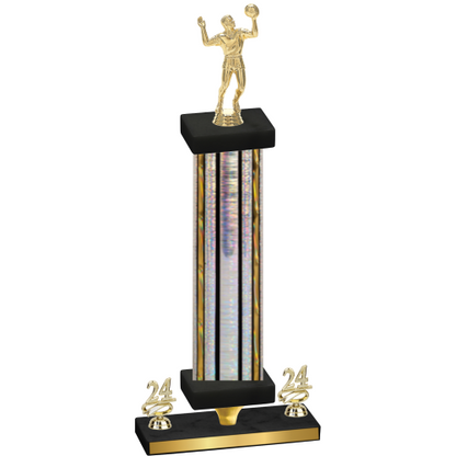 Premium Single Silver Glacier Year Volleyball Trophy