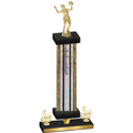 Premium Single Silver Glacier Third Place Volleyball Trophy