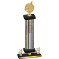 Premium Single Silver Glacier Year Volleyball Trophy