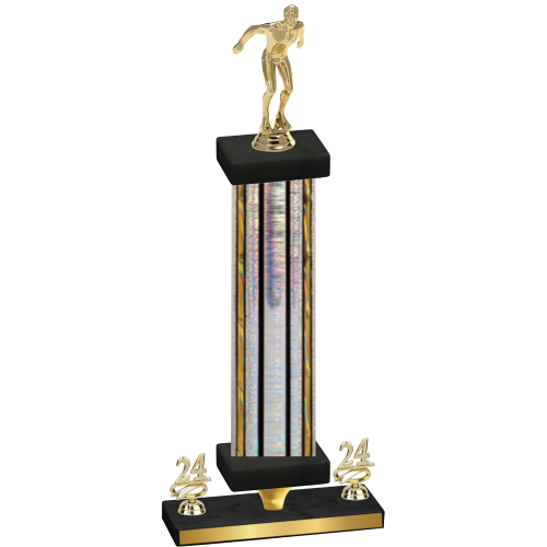 Premium Single Silver Glacier Year Swimming Trophy