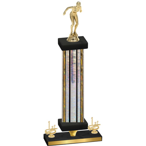 Premium Single Silver Glacier First Place Tennis Trophy