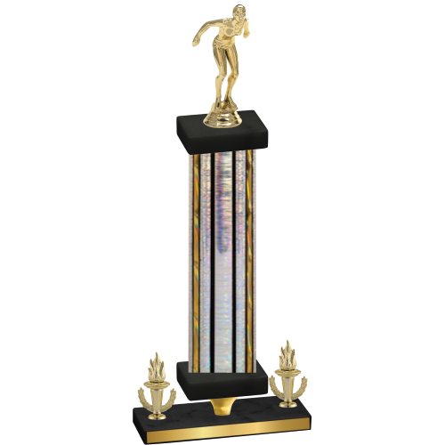 Premium Single Silver Glacier Victory Tennis Trophy