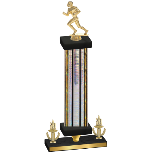 Premium Single Silver Glacier Victory Football Trophy