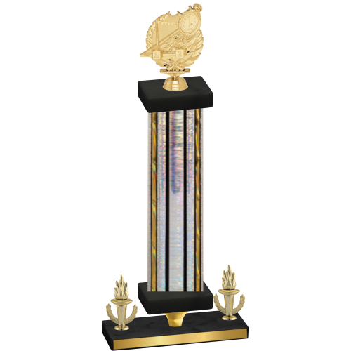 Premium Single Silver Glacier Victory Swimming Trophy