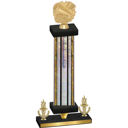 Premium Single Silver Glacier Victory Cheerleading Trophy