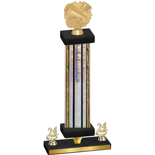 Premium Single Silver Glacier Year Cheerleading Trophy