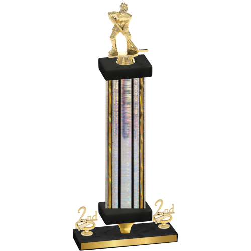 Premium Single Silver Glacier Second Place Hockey Trophy