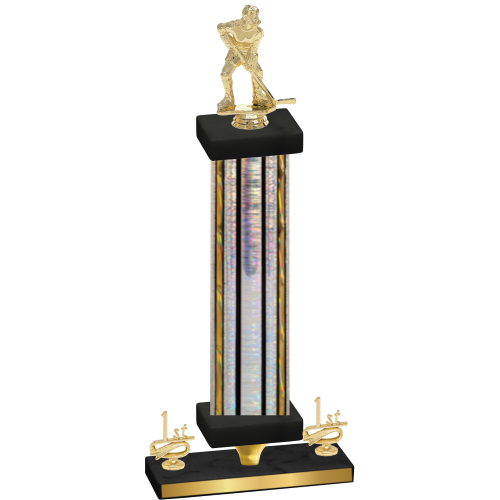 Premium Single Silver Glacier First Place Hockey Trophy