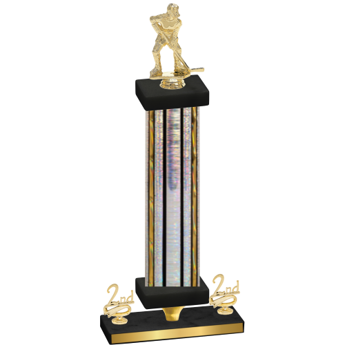 Premium Single Silver Glacier Second Place Hockey Trophy