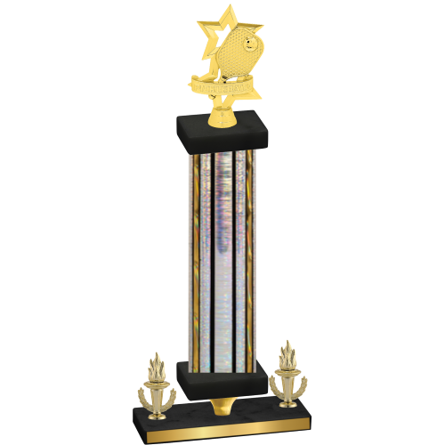 Premium Single Silver Glacier Victory Pickleball Trophy