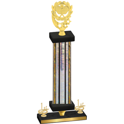 Premium Single Silver Glacier First Place Pickleball Trophy