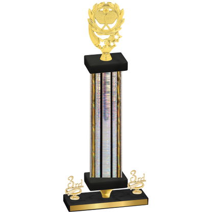 Premium Single Silver Glacier Third Place Pickleball Trophy