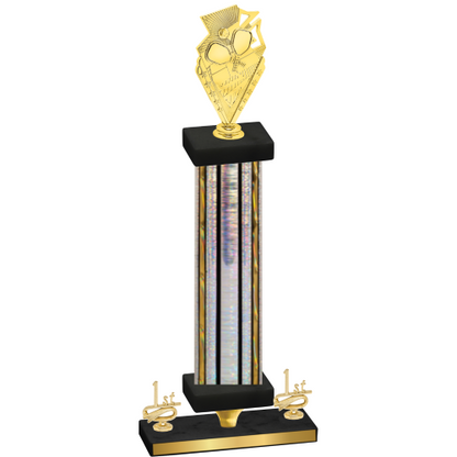 Premium Single Silver Glacier First Place Pickleball Trophy