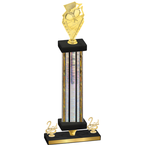 Premium Single Silver Glacier Second Place Pickleball Trophy