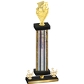 Premium Single Silver Glacier Third Place Pickleball Trophy