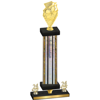 Premium Single Silver Glacier Year Pickleball Trophy