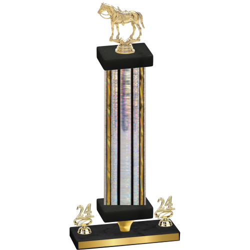 Premium Single Silver Glacier Year Horses Trophy