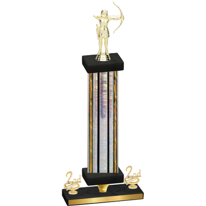 Premium Single Silver Glacier Second Place Archery Trophy