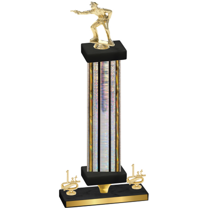 Premium Single Silver Glacier First Place Shooter Trophy