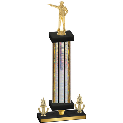 Premium Single Silver Glacier Victory Shooter Trophy