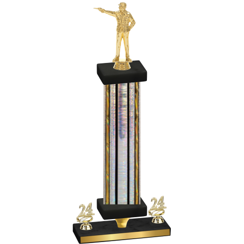 Premium Single Silver Glacier Year Shooter Trophy