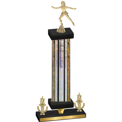 Premium Single Silver Glacier Victory Skater Trophy