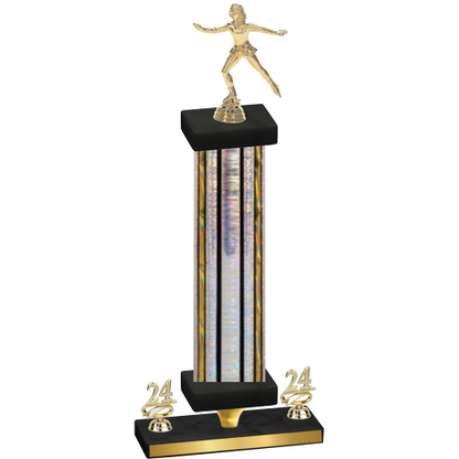 Premium Single Silver Glacier Year Skater Trophy