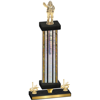 Premium Single Silver Glacier First Place Holiday Trophy