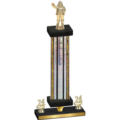 Premium Single Silver Glacier Year Holiday Trophy