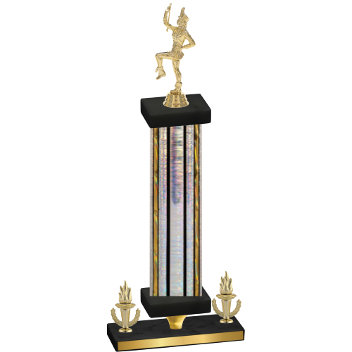 Premium Single Silver Glacier Victory Majorette Trophy