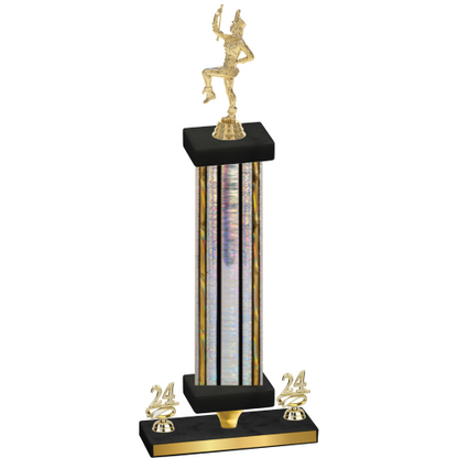 Premium Single Silver Glacier Year Majorette Trophy