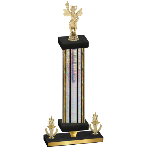 Premium Single Silver Glacier Victory Academics Trophy