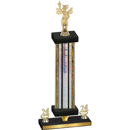 Premium Single Silver Glacier Year Academics Trophy