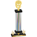 Premium Single Silver Carbon Fiber Fourth Place Pickleball Trophy
