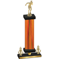 Premium Single Orange Carbon Fiber Victory Swimming Trophy