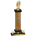 Premium Single Orange Glacier First Place Football Trophy