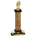 Premium Single Orange Glacier Third Place Football Trophy