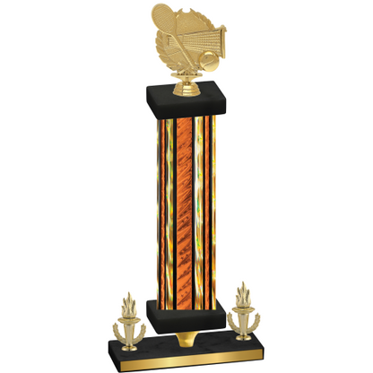 Premium Single Orange Glacier Victory Tennis Trophy