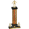 Premium Single Orange Glacier Victory Wrestling Trophy