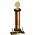 Premium Single Orange Glacier Victory Volleyball Trophy