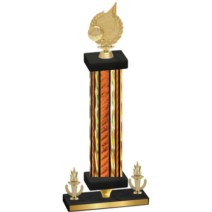 Premium Single Orange Glacier Victory Volleyball Trophy