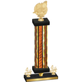 Premium Single Orange Glacier Fourth Place Swimming Trophy